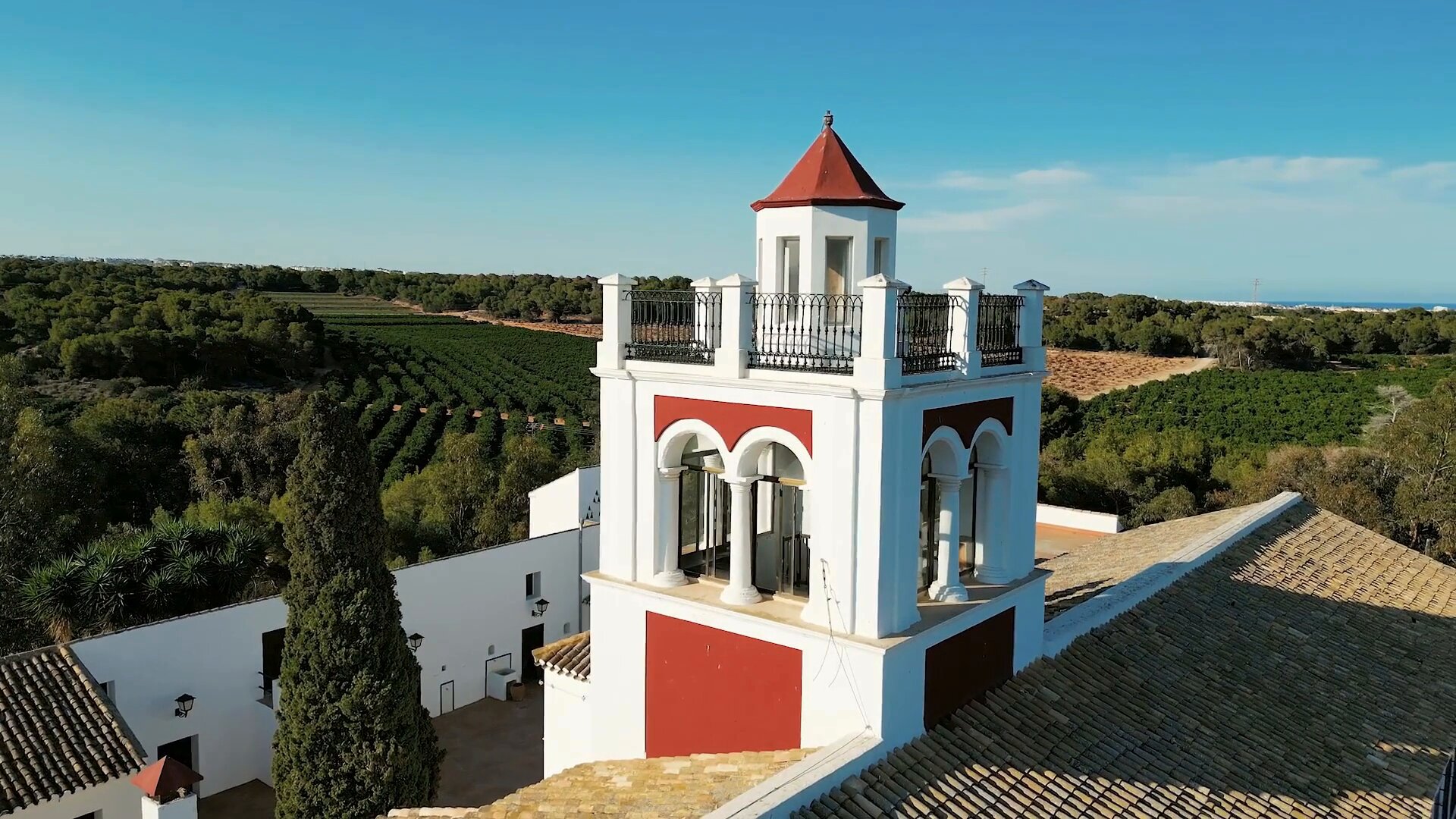 Vista de pájaro finca